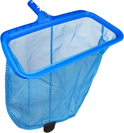 Swimming Pool Skimmer Net, Fine Mesh Pool Leaf Rake Net with Double-Layer Deep Bag, Reinforced Frame - Swimming Pool Nets for Cleaning Finest Debr...