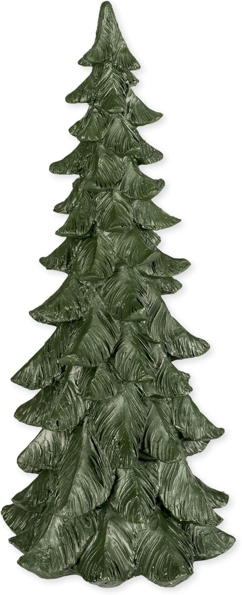 14 Inch Tall Resin Tabletop Spruce Tree Decorative Christmas Figurine...