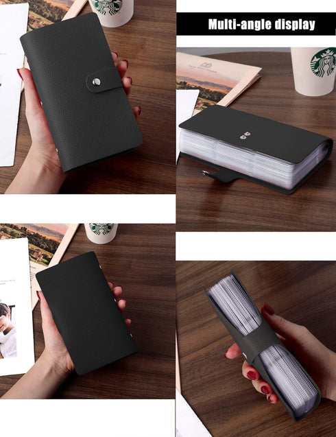 RFID Credit Card Holder for Women & Men, Large Business Card Holder and Credit Card Organizer, Credit Card Organizer with 96 Card Slots,Store All ...
