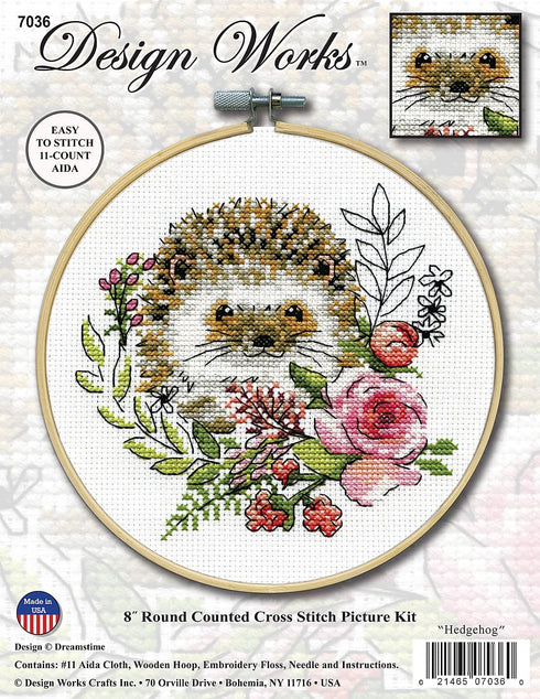 Design Works Crafts Janlynn Counted Cross Stitch Kit, Hedgehog...