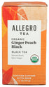 Allegro Tea, Organic Ginger Peach Black Tea Bags, 20 ct...