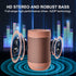 comiso Portable Bluetooth Speaker,Waterproof Speaker IP65,5.3 Bluetooth,360 HD Sound,TWS Stereo Pairing,Built in Mic, Support TF Card,Ideal Gift f...