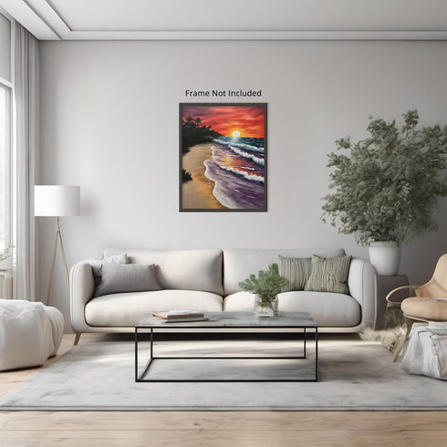 Posterizer 1 pcs- sunrise and sunset-landscape nature scene 7-Landscape & Nature Art-Floral Botanical Art- Decor for Home & Office- unframed wall ...