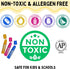 The Pencil Grip Kwik Stix Metalix Paint Pens, Metallic Tempera Paint Pens, Super Quick Drying, 6 Count - TPG-613, Gold,silver,pink,green,blue,purp...