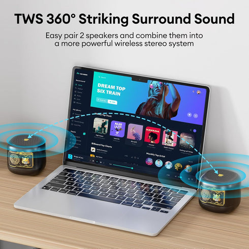 Transformers Portable Speaker Bluetooth 5.4 Loud Sound Mini Speakers Bluetooth Wireless Noise-Cancelling Microphone for iPhone Android Home Outdoo...