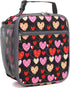FlowFly Kids Lunch box Insulated Soft Bag Mini Cooler Back to School Thermal Meal Tote Kit for Girls, Boys, Heart...