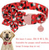 Christmas Dog Collar with Flower, Christmas Flower Collar for Puppy Girl Boy Dog or Cat, Comfortable Dog Collar Flower with Durable Metal Buckle, ...