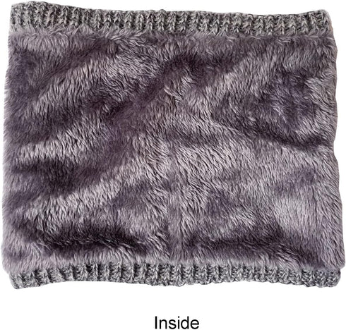Winter Scarf Neck Warmer Gaiter - Men Women Cold Weather Knit Warm Fleece Ski Tube Circle Scarves Windproof Gift...