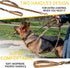 Heavy Duty Bungee Dog Leash 6 ft - 7.5 ft for Large and Medium Dogs | No Pull, Reflective, Tactical Dog Leash | Soft Neoprene Padded Double Handle...