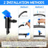 Drip Emitters, 60 Pcs Irrigation Drippers Garden Flag Drip System Parts, 3 Sizes, 1 GPH, 2 GPH, 4 GPH for Home Garden Trees and Shrubs Watering, 3...