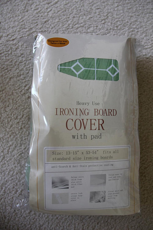 J&J home fashion Heavy Use Iron Board Cover Green...