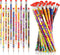 Crtiin 48 Pcs Wood Pencil 100th Day of School Eid Mubarak Motivational Pencils Novelty Pencils Bright School Party Supplies for Kids Students Clas...