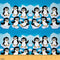 Cartoon Penguin Fabric by The Yard Cute Baby Penguins Playing Water Various Poses Upholstery Fabric for Kids Boys Girls Summer Decorative Fabric,D...