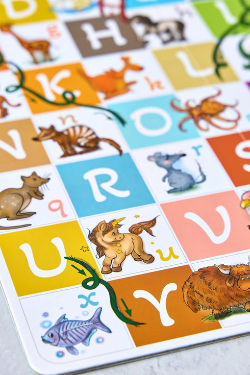 ABC Zoo Chutes and Ladders Board Game, Language Development Toy, Alphabet Learning Activity for Kids Ages 4+ Players 2-4...