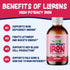 Iron Supplement Liquid Iron High Potency Iron for Women & Adults by Llorens - 100mg Polysaccharide Iron Complex Iron Supplements for Anemia and Ir...