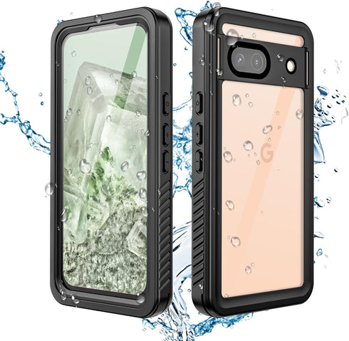 IP68 Waterproof Case for Google Pixel 8A, 100% passed the waterproof quality test,360° full-enclosure design,dustproof, underwater phone case,Blac...