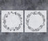GSS Designs Laurel Wreath Stencil (2 Pack) - Reusable Leaf Template Stencils (12x12 Inch) for Painting on Wood - DIY Plant Outdoor Wood Sign Home ...