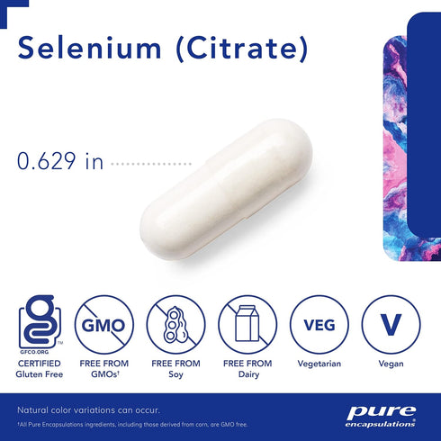 Pure Encapsulations Selenium (Citrate) - for Immune System Support & Cellular Health - Antioxidant Supplement - Supports Blood Flow* - Gluten Free...