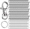 LEOBRO 160PCS Keychain Clips and Key Chain Rings, 80PCS Swivel Snap Hook and 80PCS Key Rings, Keychain Rings for Crafts, Keychain Rings Bulk, Key ...