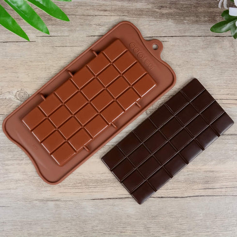 Chocolate Bar Mold Silicone - Candy Bar Molds for Chocolate Break-Apart Silicone Chocolate Molds Protein and Engery Bar Silicone Molds Pack of 4...