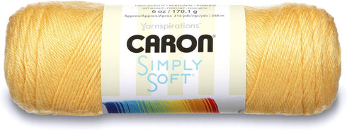 Caron H9700-9755 Simply Soft Solids Yarn, 6 oz, Sunshine...