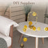 DomeStar 24PCS Yellow Decorative Balls for Bowl Centerpiece, 2 Inch Rattan Bowl Fillers - Wicker Twig Orbs Spheres for Yellow Kitchen Decor, Weddi...