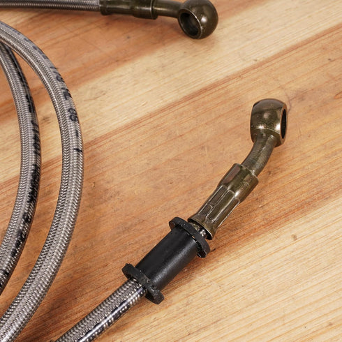 86" Stainless Braided Hydraulic Brake Hose Line for GY6 Kazuma Sunl Taotao Roketa Jonway Scooter Moped ATV Dirt Bike Go Kart...