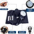 Santamedical Adult Deluxe Aneroid Sphygmomanometer - Professional Blood Pressure Monitor with Adult Black Cuff and Carrying case (Light Black)...