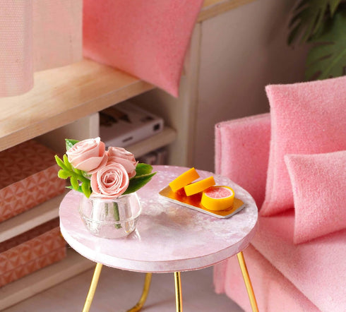 Flever Dollhouse Miniature DIY House Kit Creative Room with Furniture and Cover for Romantic Valentine's Gift(Love You Forever)...