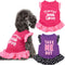 2 Pieces Dog Dresses for Small Dogs Cute Girl Female Dog Dress Mommy Puppy Shirt Skirt Doggie Dresses Pet Summer Clothes Apparel for Dogs and Cats...