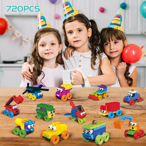 12 Packs Cartoon Car Easter Egg Fillers Building Block Toy Sets, Compatible with Lego Party Favors Vehicle, Classroom Prizes Building Kits Easter ...