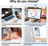 DK177 Magnetic Phone Holder for Laptop, Laptop or Desktop Monitor Side Mount Phone Mount Compatible with iPhone 15/14/13/12 Series MagSafe Cases, ...