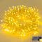 100 LED Warm White Christmas Lights Indoor Plug in,33ft Outdoor Christmas Lights Waterproof Connectable, 8 Modes White String Lights for Classroom...