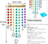 Hanging Crystal Prism Suncatcher Window Garden Decoration Ornament Rainbow Glass Beads Chain Pendant Crystal Wind Chimes...