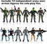 US Army Men and SWAT Team Toy Soldiers Action Figures with Military Weapons Accessories for Kids Boys Girls,12Pcs...