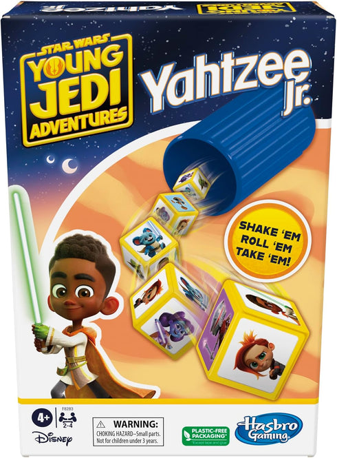 Hasbro Gaming Yahtzee Jr. Star War: Young Jedi Adventures Edition Board Game for Kids | Ages 4+ | 2-4 Players | Counting and Matching Games for Pr...