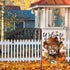 Welcome Fall Highland Cow Decorative Garden Flag, Autumn Farm Animal Pumpkin Maple Leaves Yard Outside Decorations, Thanksgiving Farmhouse Rustic ...