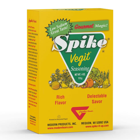 Spike Vegit All-Purpose Seasoning, All Natural, Low Sodium, No Sugar, No MSG, Zero Calories, Vegan, 4 oz Box...