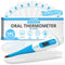 JJ CARE Oral Thermometer with LCD Display, Calibrated Oral Thermometer for Babies and Adults, 10 Seconds Fast Reading Oral Digital Thermometer for...