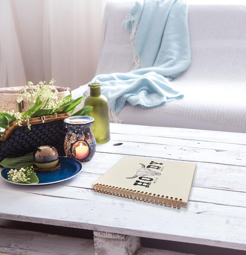 Howdy Western Notebook Journal, Preppy Notebook, Western School Office Supplies, Wild West Cow Skull Spiral Notebook Journal 5.5x8.3...