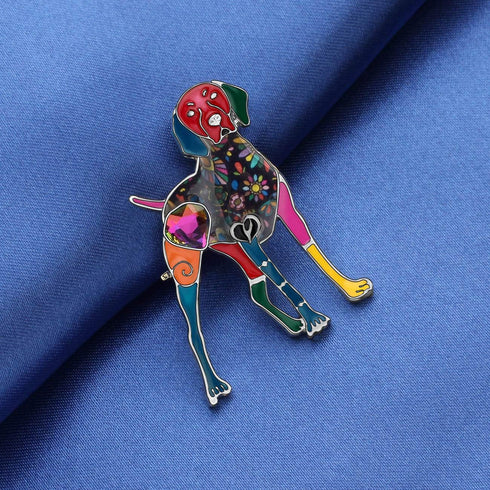 NEWEI Enamel Cute Dog Brooch Pins for Women Girls Hat Jacket Decoration...
