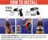 Instant Aerosol Trigger Handle (Pack of 2), Instantly Converts Spray Cans into Spray Guns - Full Hand Grip, Reusable, Easy to Clip-On & Off - Univ...