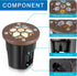 SMY Lighting 12W Well Lights Landscape LED In Ground Lights, Grated Top Anti-Glare,12-24V AC/DC Low Voltage, IP67 Waterproof Aluminum in-Grade Up ...