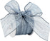 HUIHUANG Blue Wire Ribbon 2.5 inch Metallic Crinkle Dusty Blue Wired Ribbon for Bows Making Gift Wrapping Wreaths Holiday Home Decor DIY Crafts Ch...