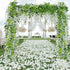 HANDIC Wisteria Garland 5pack 33Ft Artificial Fake Wisteria Vine Hanging Flowers Fake Vines Plants...