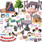 108 Pieces Miniatures Fairy Garden Accessories Outdoor, Fairy Garden Kit, Miniature Figurines, Fairy Garden Accessories, DIY Micro Landscape Ornam...