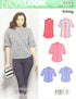 New Look Sewing Pattern UN6394A Autumn Collection Misses' Button Front Tops Sewing Patterns, A (8-10-12-14-16-18)...