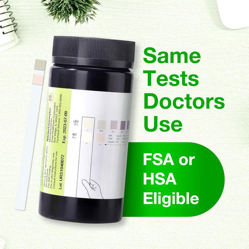 Easy@Home 25 Tests/Bottle Urinary Tract FSA Eligible Infection UTI Test Strips, Monitor Bladder Urinary Tract Issues Testing Urine- for Over The C...
