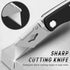 JETMORE 4 Pack Folding Utility Knife with Extra 10Pcs Blades, Box Cutters for Home, Office, Warehouse, Durable Razor Knife, Box Knife, Box Opener,...