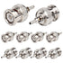XRDS -RF BNC Crimp Connectors 10PCS, BNC Male Crimp Solder Attachment Connector for RG316 RG174 RG188 RG188A LMR100 Coax Cable...